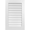 Ekena Millwork Vertical Surface Mount PVC Gable Vent: Non-Functional, w/ 3-1/2"W x 1"P Standard Frame, 22"W x 34"H GVPVE22X3401SN - alternate 1